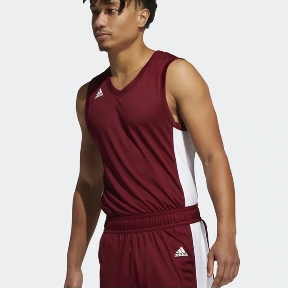 Adidas Maroon Prime Game Day Basketball Jersey Size L